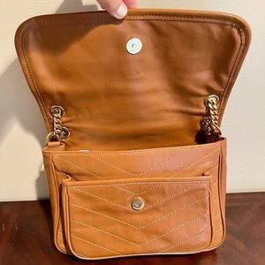 NIKI MEDIUM CHAIN BAG IN VINTAGE CRINKLED LEATHER